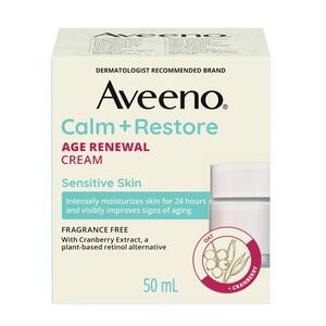 2/$30 Aveeno Calm + Restore Age Renewal Face Cream